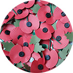 Poppies - Remembrance Day (circle)