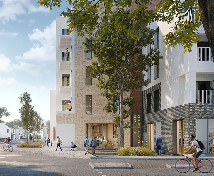PR23-168+24-034 - Union Place proposals, Worthing - view at end of street
