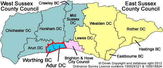 Neighbouring Councils across East and West Sussex