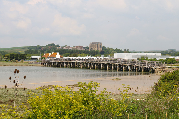 Old Shoreham Toll Bridge from the south east