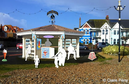 Kiosk ice cream - copyright Claire Perry