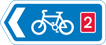 National Cycle Route 2 sign (pointing left)