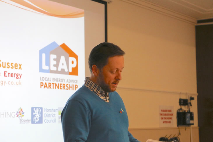 PR18-201 - Worthing BC leader Dan Humphreys at the launch of the LEAP service