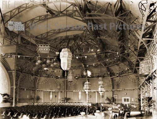 3c New Pavilion (interior) on Worthing Pier - photo (image copyright West Sussex Past Pictures)