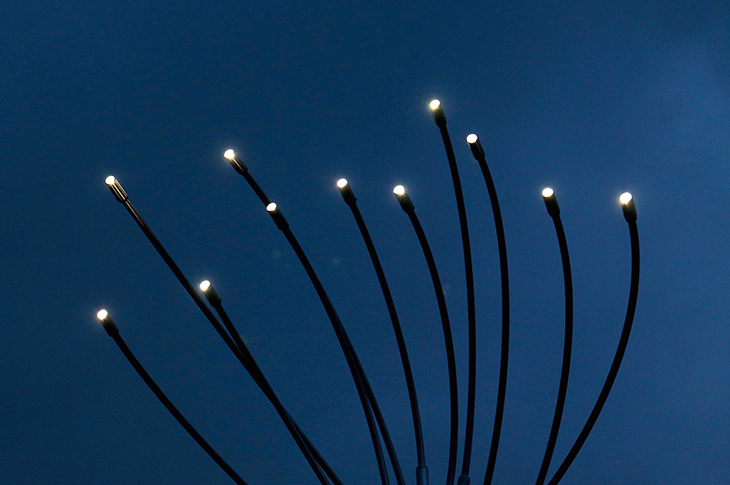 The lights are part of a lasting tribute to honour those who lost their lives in the Airshow disaster