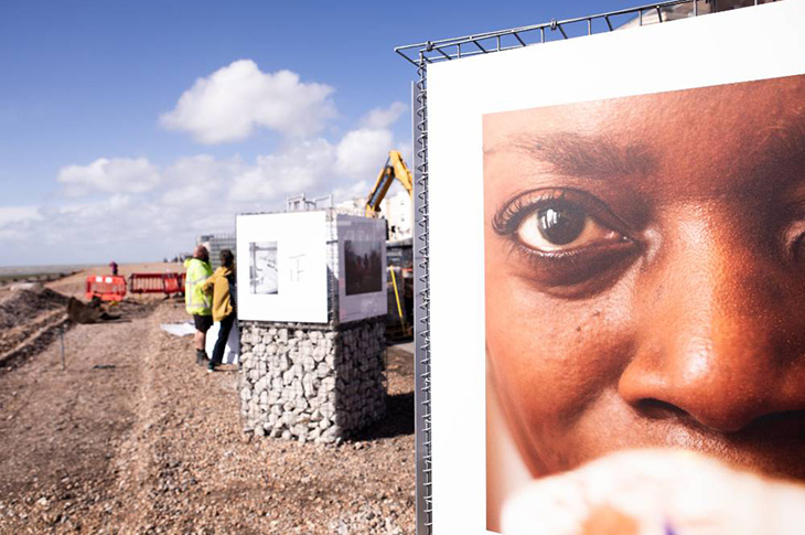 PR20-116 - The stone-filled gabion art gallery will be a permanent feature on Worthing seafront