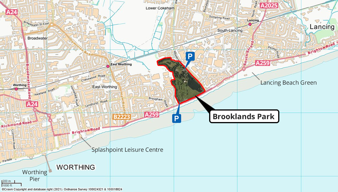 Brooklands Park location map