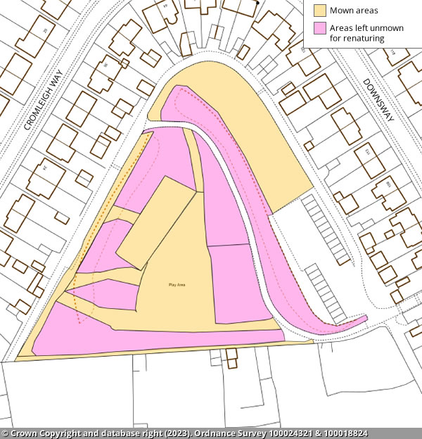 Cromleigh Recreation Ground map (2023)