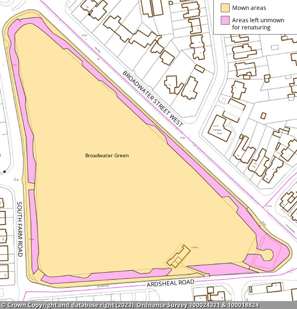 Broadwater Green map (2023)