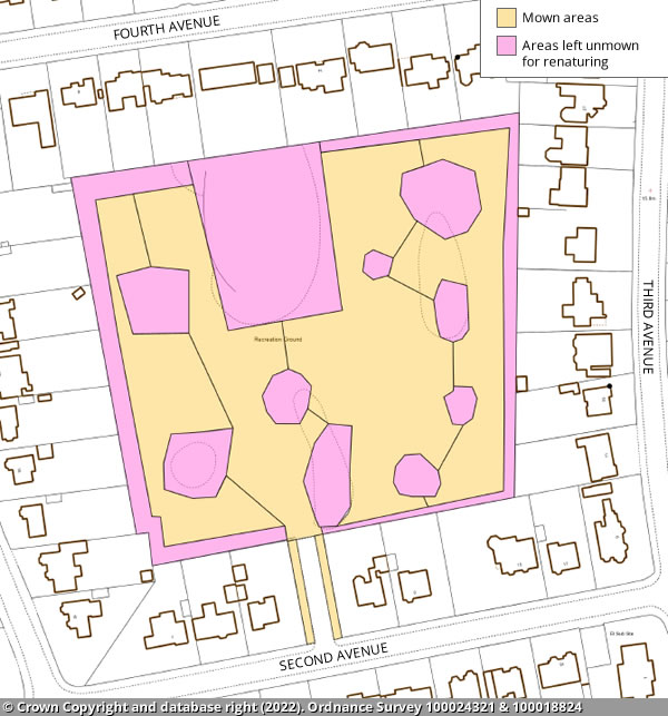 Charmandean Recreation Ground map