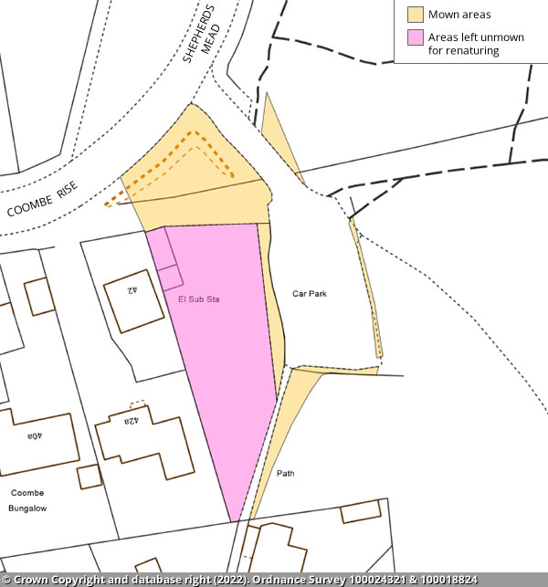 Coombe Rise car park map