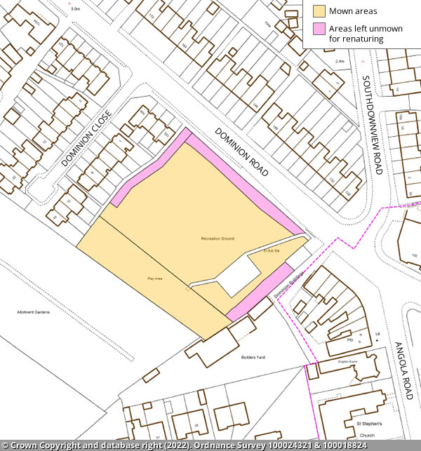 Dominion Road open space map