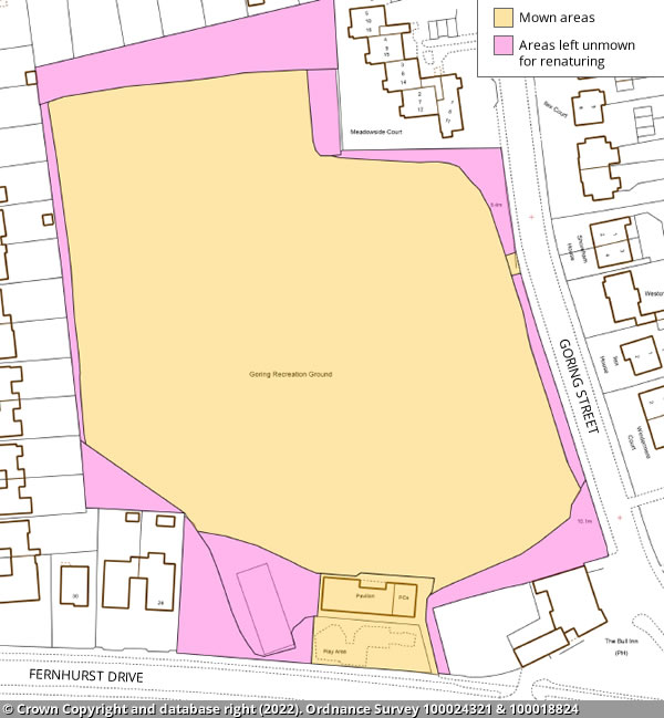 Goring Recreation Ground map