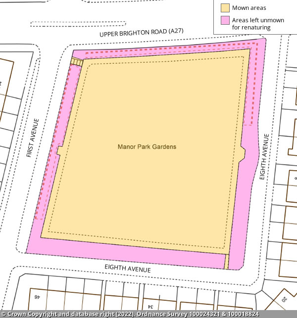 Manor Park Gardens map