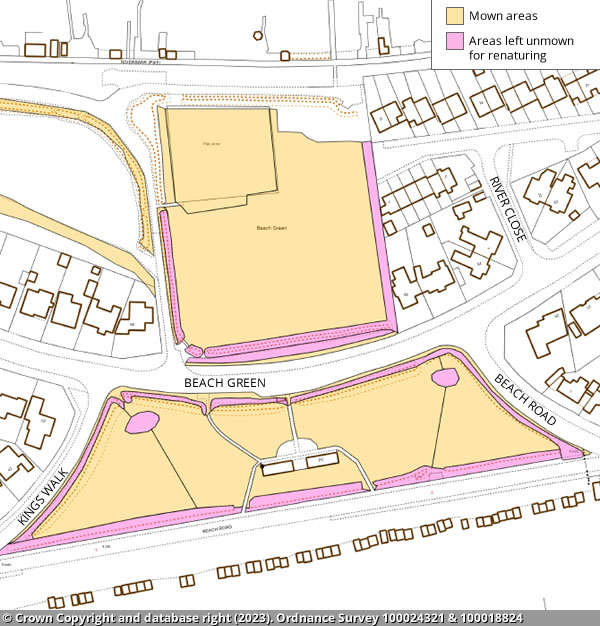 Shoreham Beach Green map (2023)