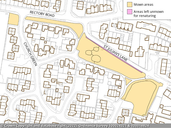 St Julian's Lane map