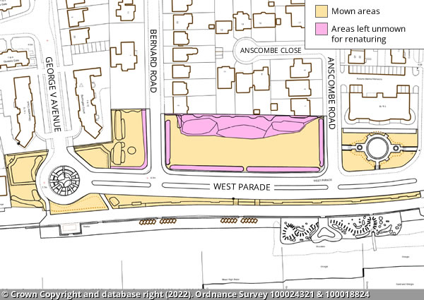 West Parade map