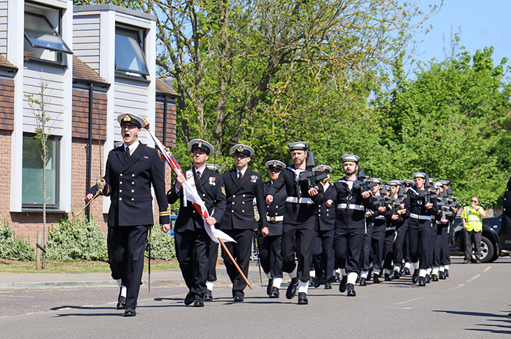 Parade at the event marking the return of the scroll