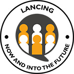 Lancing - Now and into the Future logo (150px)