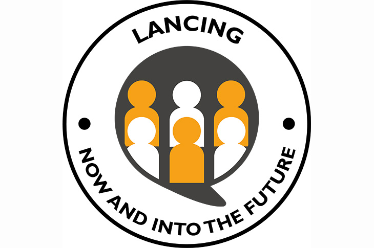 Lancing - Now and into the Future logo (730x485px)