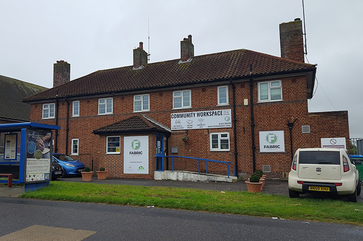 The redeveloped Lancing Police Station - now a community workspace and home to Fabric