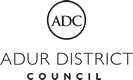 Adur District Council logo (small - centred)