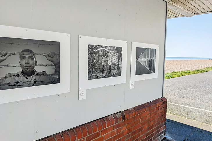 PR23-060 - The intimate black and white portraits are now on display on Worthing seafront