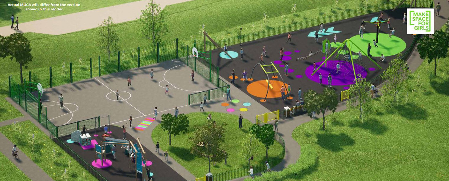 West Durrington Community Park - junior and teen play area (2) - click for a larger image (credit Eibe Play Ltd)