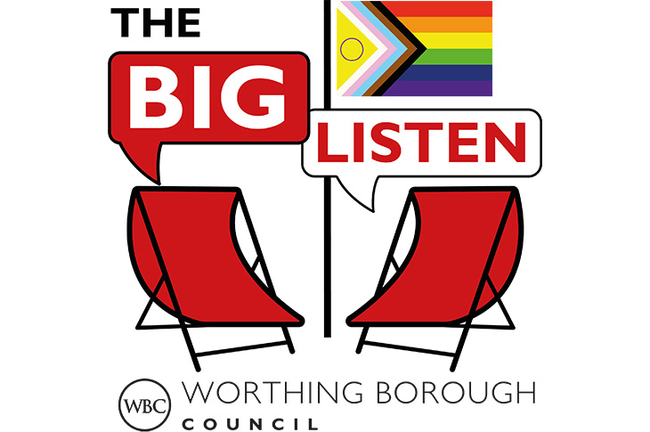 The Big Listen logo (Pride 730x485px)
