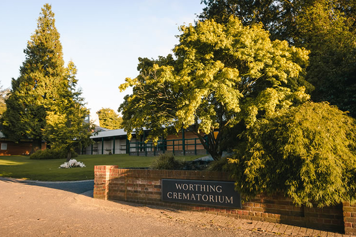 Worthing Crematorium - entrance