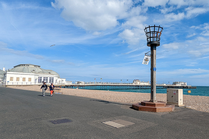 The Beacon on the promenade on Worthing seafront near the pier