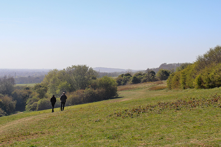 Lancing Ring - people going for a walk