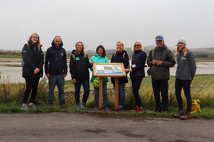 PR23-107 - One of the new signs about the Adur Estuary SSSI, next to the River Adur - launch event (1)