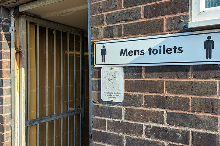 PR23-110 - The men's public toilets at Sea Lane cafe, Goring