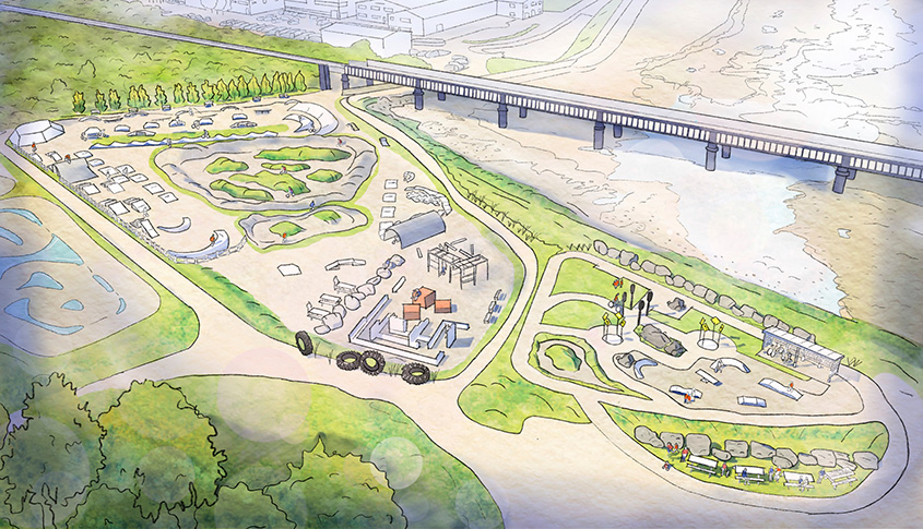 PR23-156 - Proposed design for Adur Recreation Ground bike park