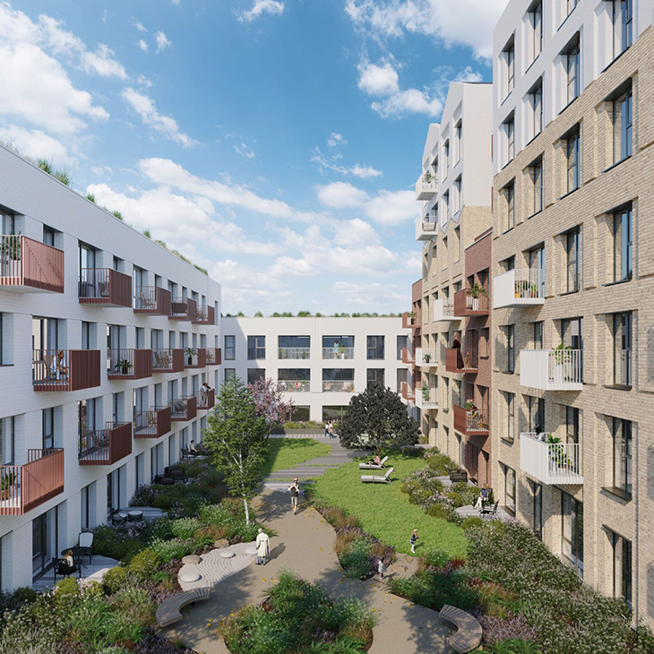 Union Place proposals, Worthing - garden area