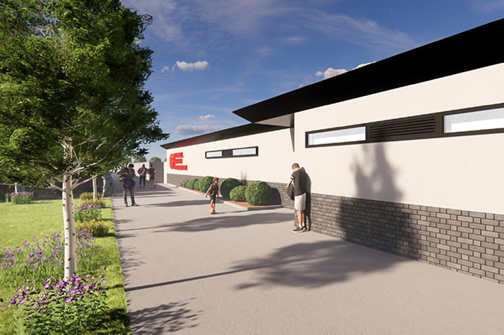 PR23-175 - An artist's impression of the proposed clubhouse at Old Barn Way, Southwick