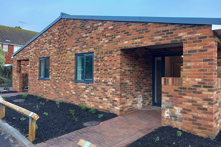 PR24-001 - The new bungalows at St Giles Close in Shoreham