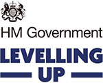 HM Government and Levelling Up logos