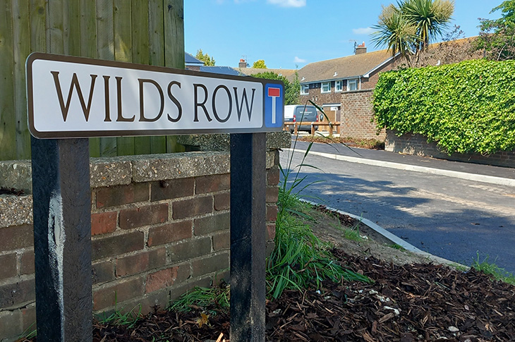May 2024 - Wilds Row road sign (Shoreham)