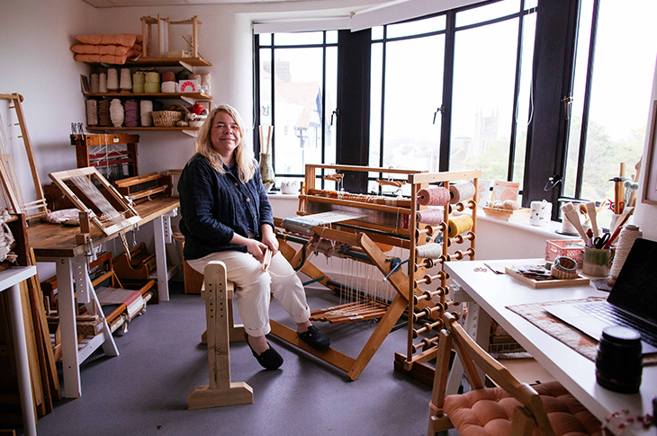 Colonnade House, Worthing - weaver and textile designer Lucy Rowan