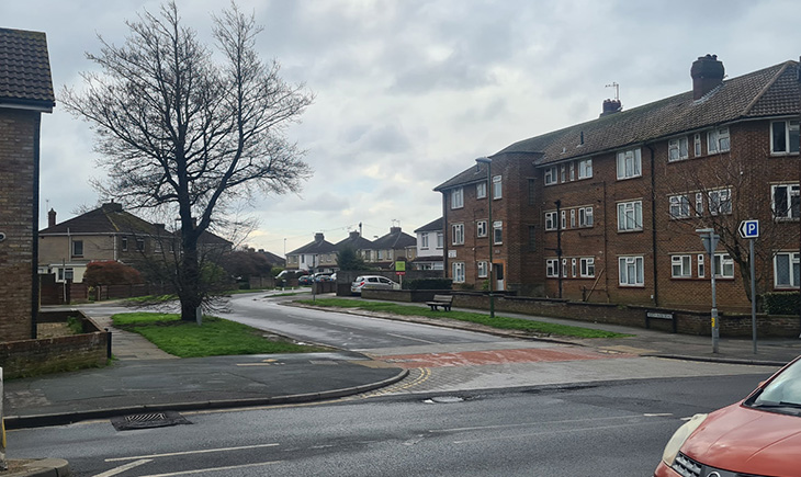North Farm Road - current layout