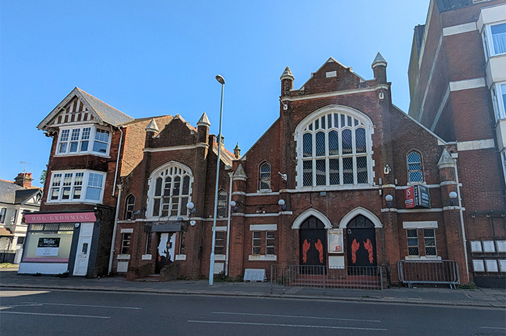 PR25-027 - The former Angels Bar & Club building in High Street, Worthing