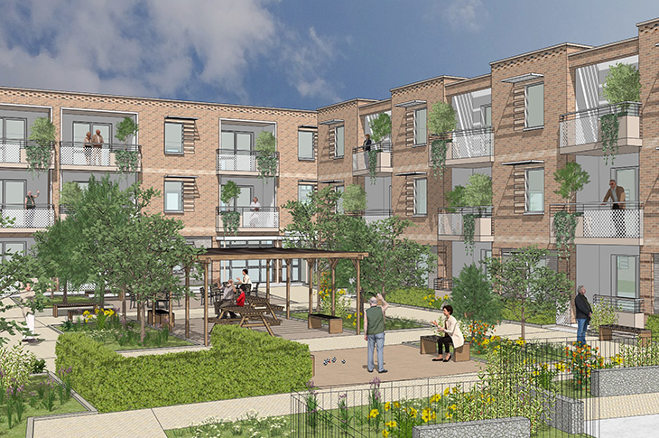 Artist's impressions of the new homes on the site of the former Ashcroft House in Kingston Lane, Shoreham