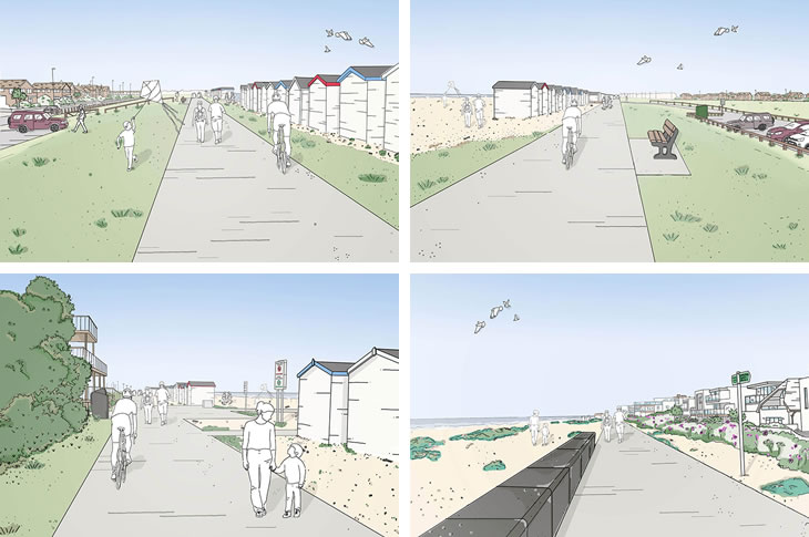 Goring shared path - sketch visualisations