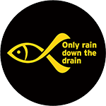 Yellow fish campaign logo (circle 150px)