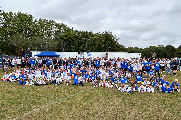 PR25-066 - Young footballers from Worthing United Youth FC at the new clubhouse opening day in July 2025