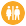 Public toilets - orange Google map pin icon