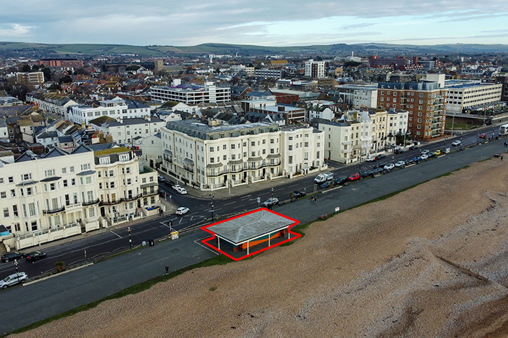 PR26-002 - West Buildings Shelter on Worthing Promenade - outline