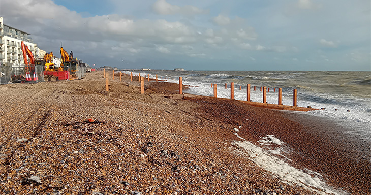 Worthing beach - Areas 3, 4 & 5 (Lido to Seaview Road) - area 4